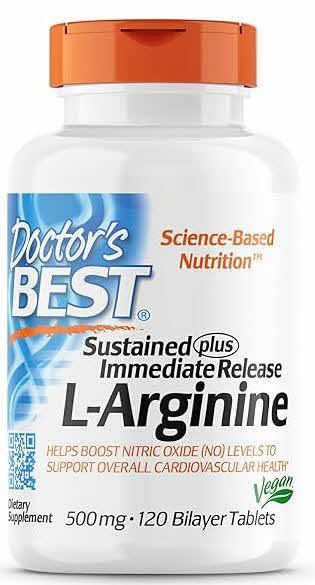 Doctor's Best L-Arginine 500mg Bilayer Tablet