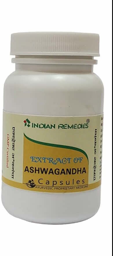 Indian Remedies Extract of Ashwagandha Capsule