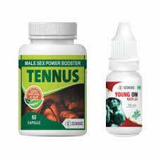 Natural Combo Pack of Tennus 60 Capsules & Young On Gold 15ml