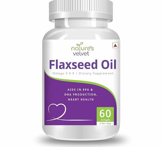 Nature's Velvet Flaxseed Oil 1000mg Capsule