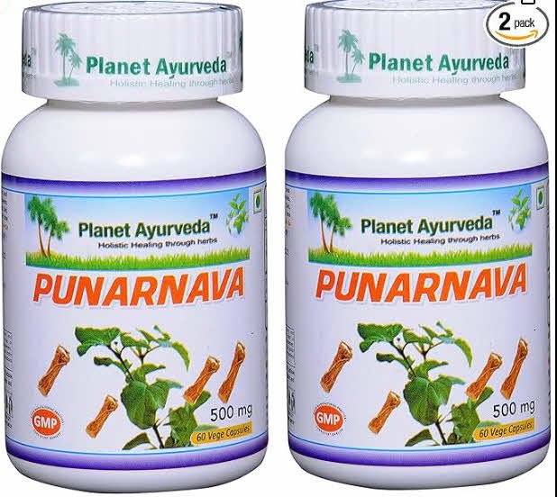 Planet Ayurveda Punarnava 500mg Capsule