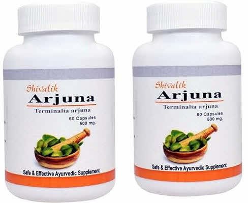 Shivalik Herbals Arjuna Terminalia Arjuna 500mg Capsule Pack of 2