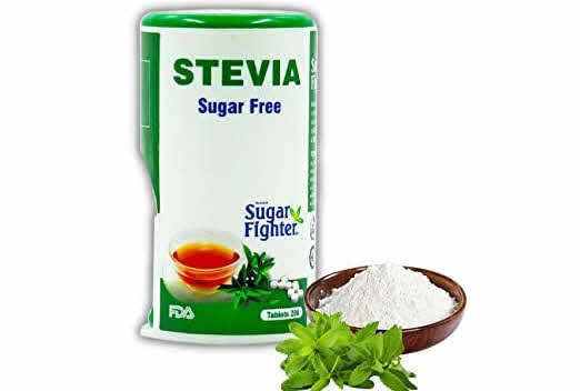 Sugar Fighter Stevia Powder with 100 Tablets Free