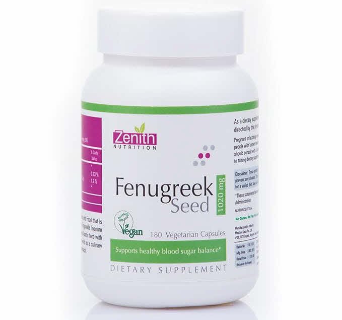 Zenith Nutrition Fenugreek Plus 500mg Capsule