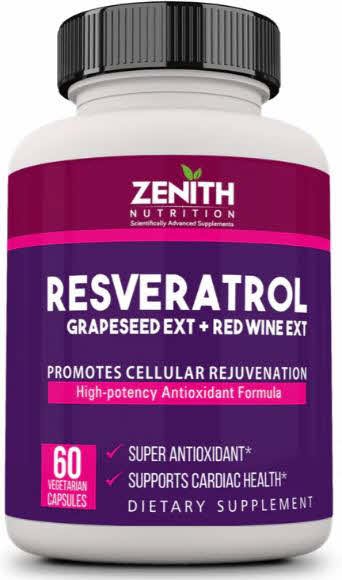 Zenith Nutrition Resveratrol, Grape Seed Extact & Redwine Extract Capsule