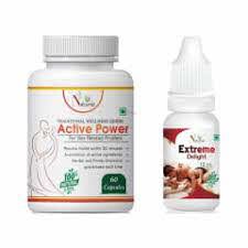 Zenonz Combo Pack of Active Power 60 Capsules & Extreme Delight 15ml