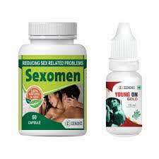 Zenonz Combo Pack of Sexomen 60 Capsules & Young On Gold 15ml